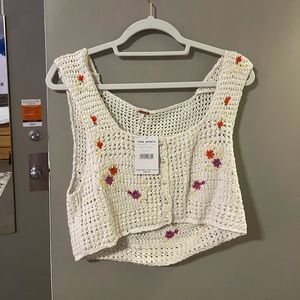 NWT Free People crochet top